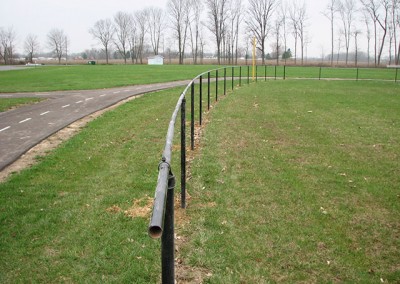 01-Commercial aluminum fence in Pickerington