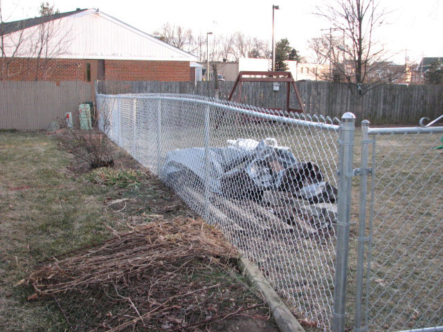 Residential chainlink fence by Pickens Fence