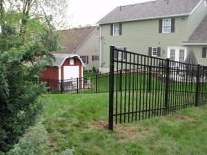 Residential aluminum fence by Pickens Fence