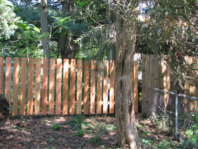 05-Residential chainlink and wood fence in Canal Winchester